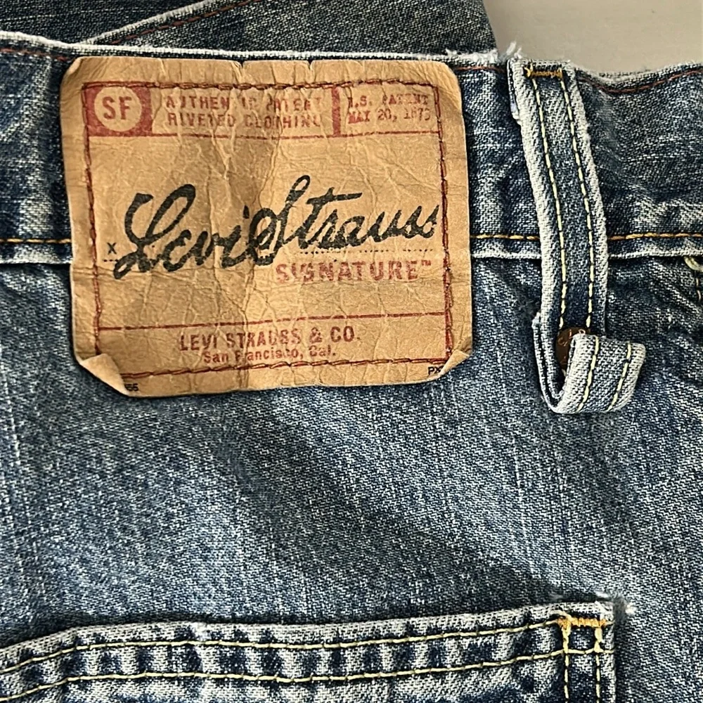 Levi's Blue Relaxed Fit Jeans Men’s Size 34 Cargo Shorts Blue Denim Shorts